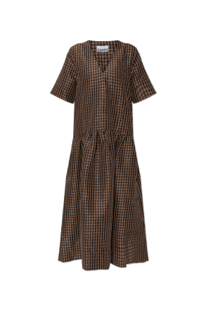 Dress with a check pattern