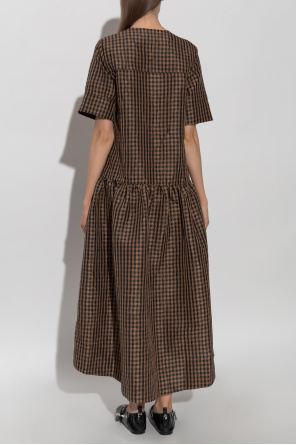 Ganni Dress with a check pattern