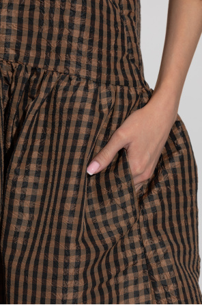 Ganni Dress with a check pattern