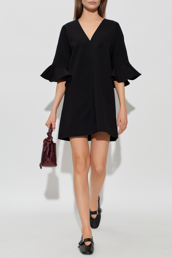 Ganni Vestido con escote en pico