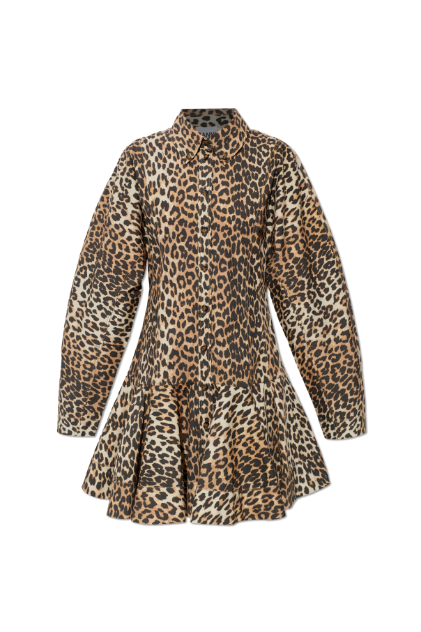Animal print dress od Ganni