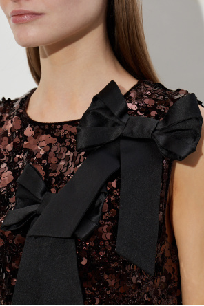 Ganni Vestido de lantejoulas de alças