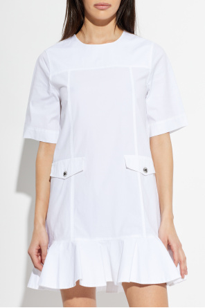 Ganni Sukienka z falbaną