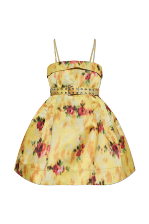Short dress with belt