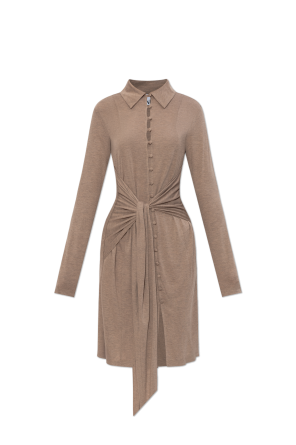 Dress with decorative tie