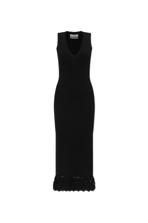 Vestido con acabado de ganchillo