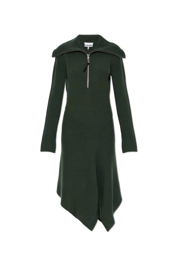 Wool turtleneck dress od Ganni