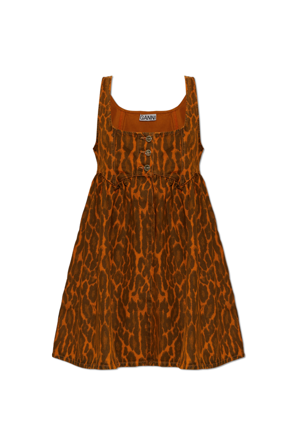 Animal Print Denim Dress od Ganni