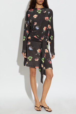 Ganni Vestido con motivo floral