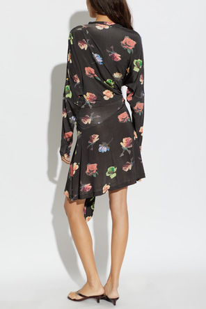 Ganni Vestido con motivo floral