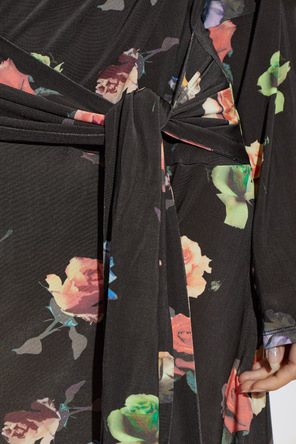 Ganni Vestido con motivo floral