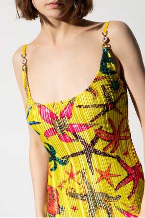 Versace Pleated slip dress