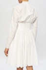 Alaia Silk Rock dress with short sleeves