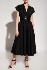 Alaia Belted-waist dress