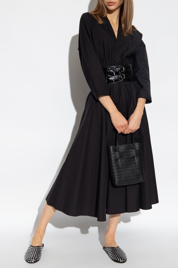 Alaïa Dress with elastic waist belt