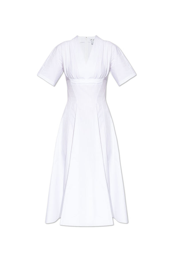 Alaïa Cotton candeggiato dress