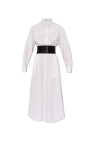 Alaïa WHITE Dress with a belt