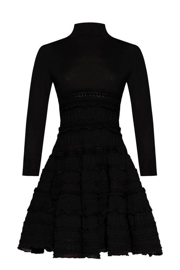 Alaïa BOXER dress with standing collar