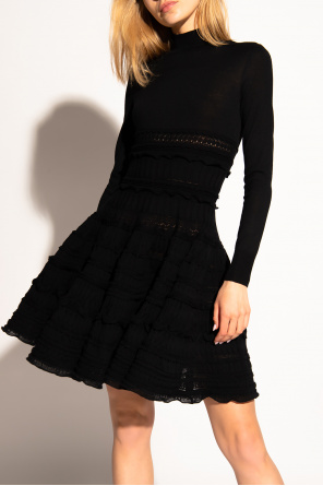 Alaïa BOXER dress with standing collar