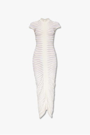 Boutique Moschino spot-print tied-waist ene dress
