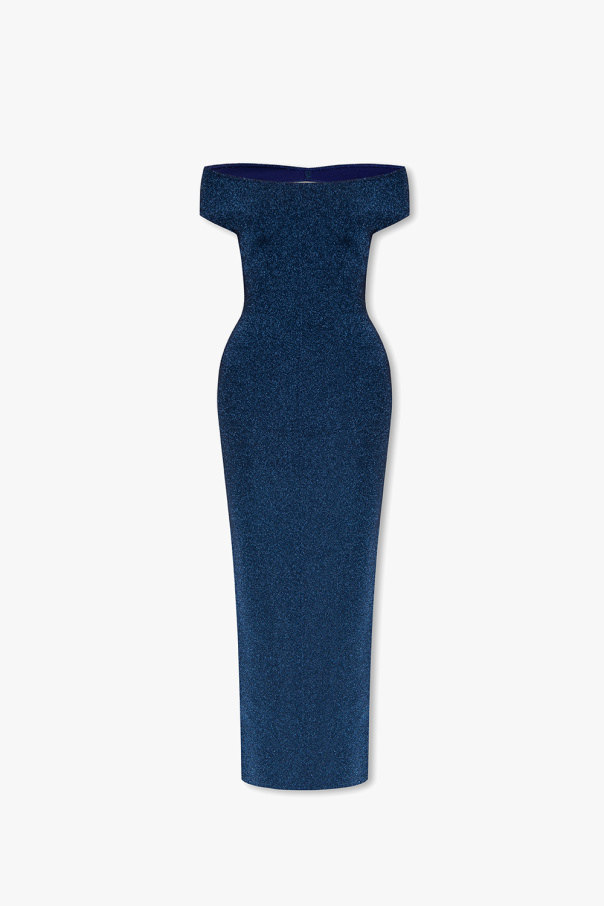 Alaïa Dress Bell-Bottom with lurex threads