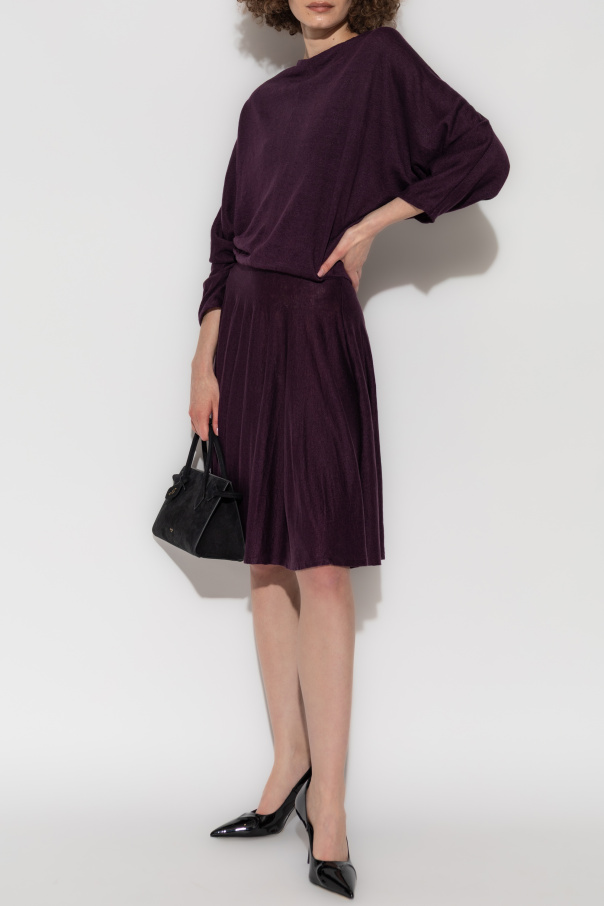 Alaïa Lniana sukienka