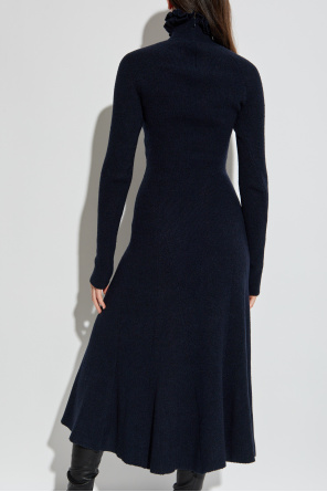 Alaïa Vestido de punto con cuello turtleneck
