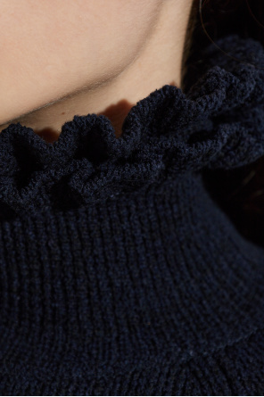 Alaïa Vestido de punto con cuello turtleneck