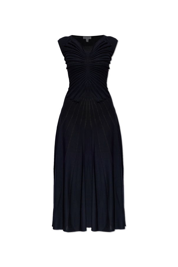 Wool dress with decorative draping od Alaïa