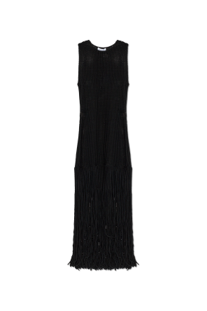Dress with long fringes