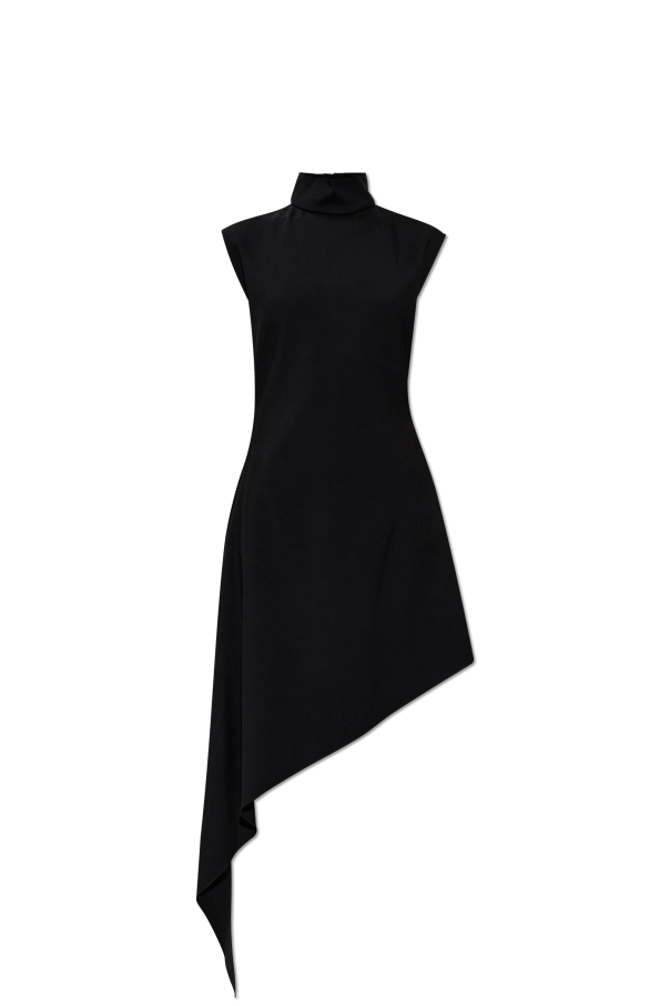 Wool dress with an asymmetric cut od Alaïa