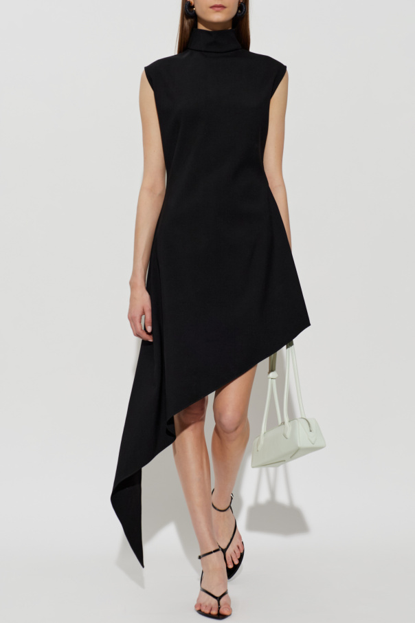 Alaïa Wool dress with an asymmetric cut