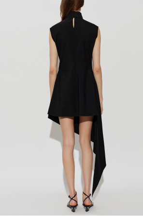 Alaïa Wool dress with an asymmetric cut