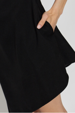 Alaïa Wool dress with an asymmetric cut