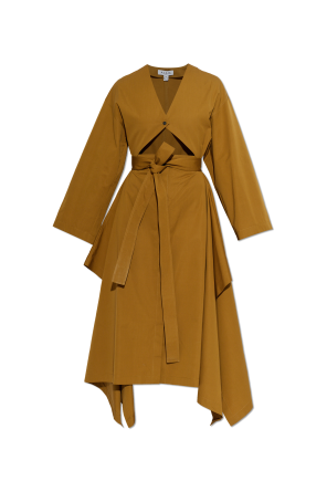 Dress with decorative tie