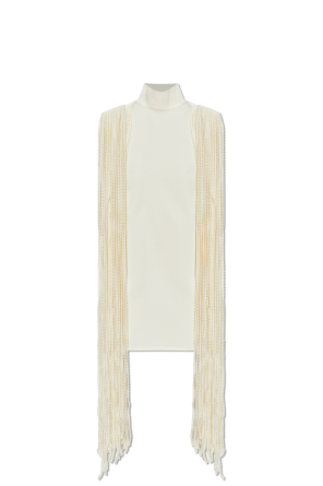 Dress with long fringes