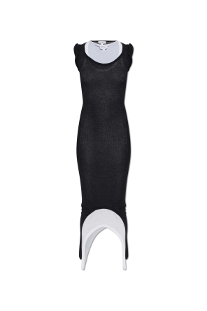 Double-layered bodycon dress