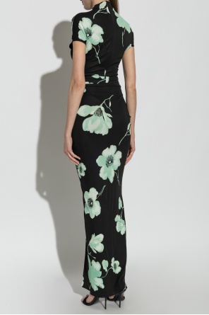 Alaïa Kleid mit Blumenmuster