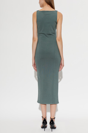 Alaïa Fitted midi dress with straps