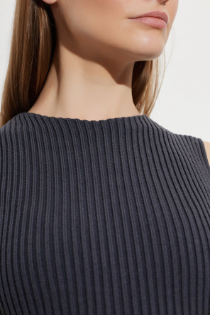 Alaïa Ribbed sleeveless dress