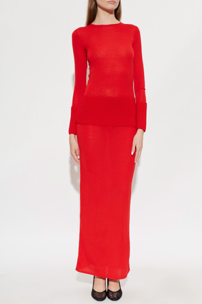 Alaïa Wool dress with long sleeves