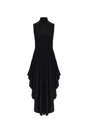 Wool dress with turtleneck