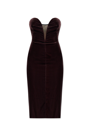 Velvet corset dress od Tom Ford