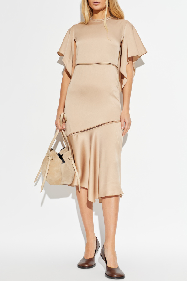 Fabiana Filippi Vestido satinado de corte asimétrico
