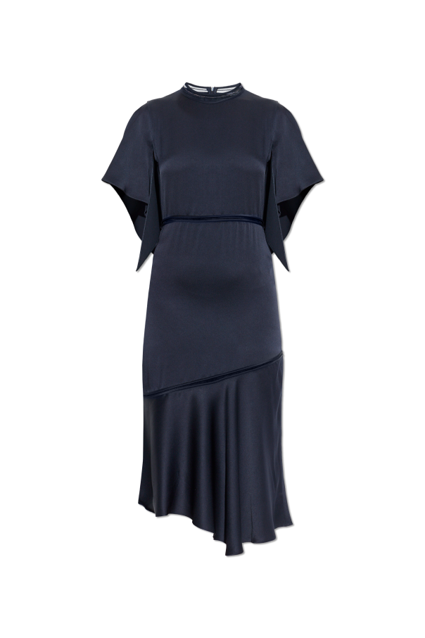 Satin dress with an asymmetric cut od Fabiana Filippi