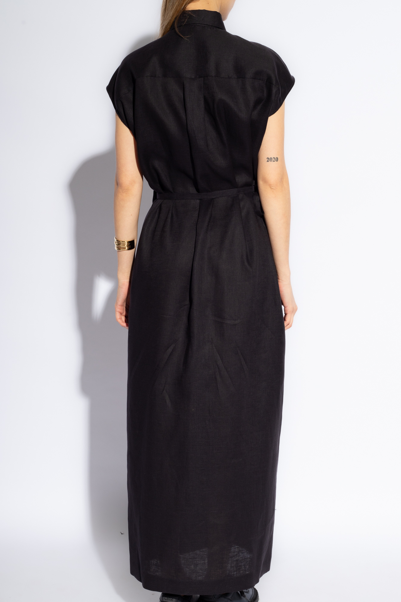 Black Avant Garde Dress, Women's Linen Dress, Avant Garde Clothing, Long  Ribbons Dress With Pockets -  Canada