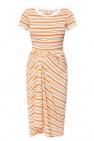 Marni beige Striped dress