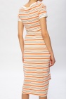 Marni beige Striped dress