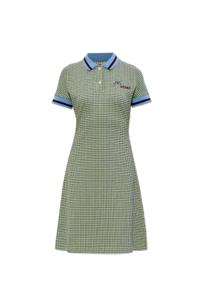 Dress with a checkered pattern