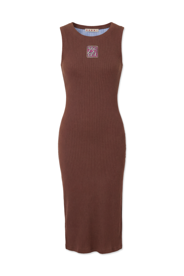 Dress with a side slit od Marni